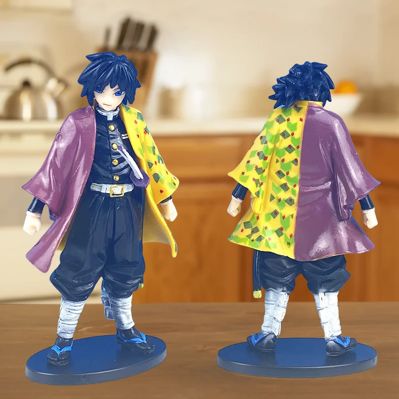 Anime demon slayer kimetsu no yaiba figura kamado tanjirou figura de ação agatsuma zenitsu nezuko guerreiro pvc modelo brinquedos