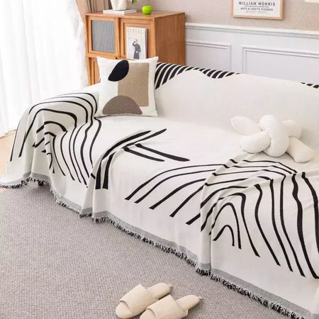 Chenille Sofá Throw Blanket com Tassel, Modern Luxury Cover, Four Season Sofa Cover, Full Covers, Dustproof, Toalha de casa, 1 Pc