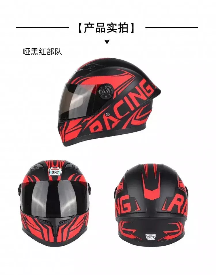 Novo bonito crianças capacete de segurança criança rosto cheio para 4 temporada esportes ao ar livre equitação cabeça ajustável bicicleta motocicleta crianças capacete