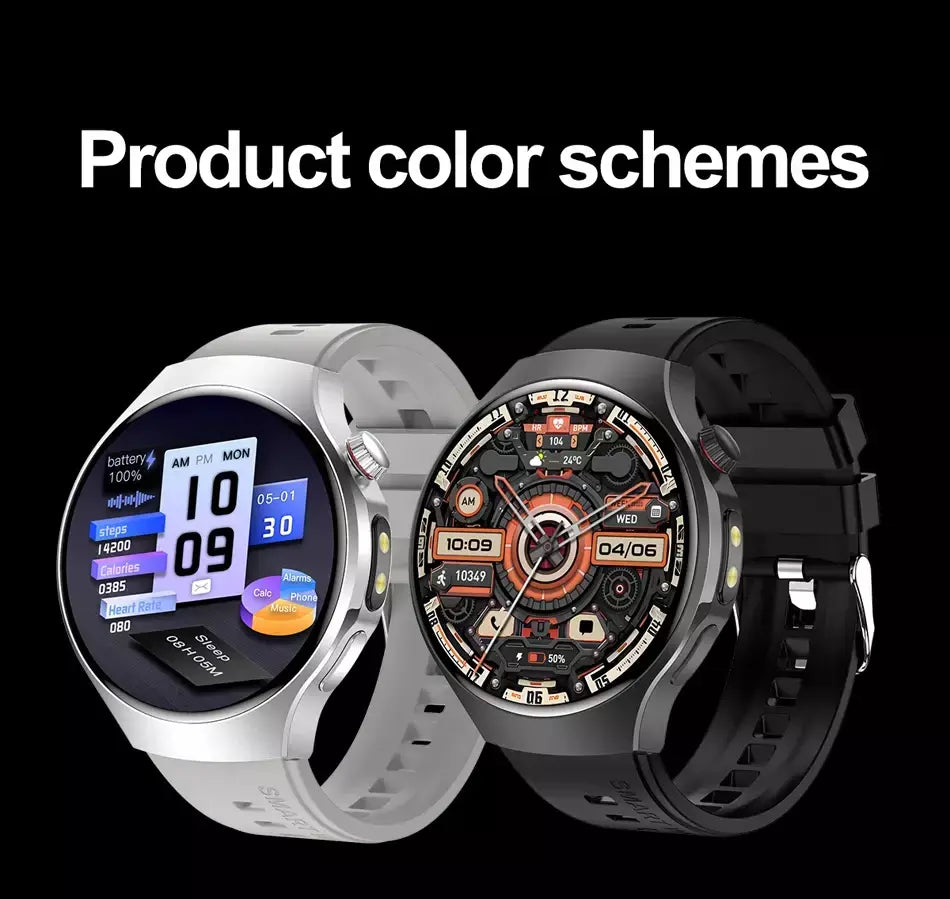 Novo relógio inteligente masculino tela de toque completa bússola bluetooth chamada lanterna esportes atividade fitness freqüência cardíaca à prova dwaterproof água smartwatch
