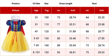 Menina belle neve branca vestido crianças natal elegante princesa traje bebê halloween disfarce cosplay festa fantasia 3-10 anos