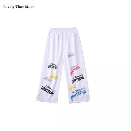 Meninas hip hop letras colheita topo graffiti joggers calças crianças k-pop roupas de dança de rua conjunto crianças menina grupo streetwear traje