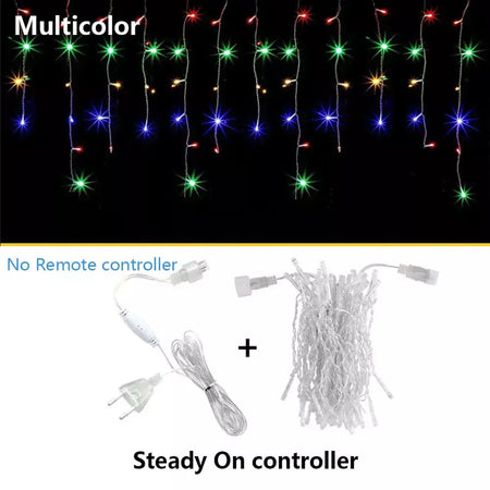 3.5m-40m luzes da corda do sincelo led luzes de fadas guirlanda de natal ao ar livre para o ano novo jardim quintal festa casamento terraço decoração
