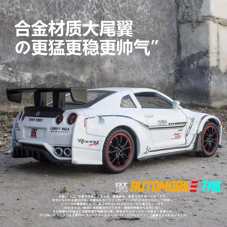 1:32 nissan gtr GT-R r35 r34 supercar liga modelo de carro diecasts & veículos de brinquedo carros de brinquedo brinquedos do miúdo para crianças presentes menino brinquedo