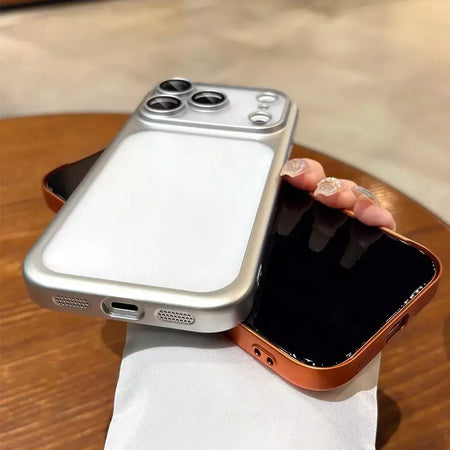 Mais recente laranja ultra fino fosco caso de telefone para iphone 17 pro max 17pro 17 com lente filme proteção à prova de choque duro pc capa