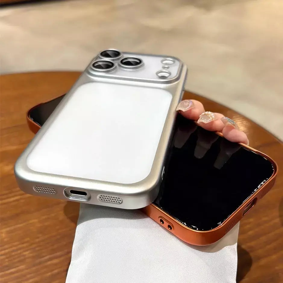 Mais recente laranja ultra fino fosco caso de telefone para iphone 17 pro max 17pro 17 com lente filme proteção à prova de choque duro pc capa