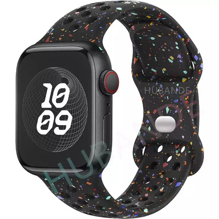 Correia Desportiva Respirável para Apple Watch, Band, Correa, iWatch Series 8, SE, 7, 6, 5, 9 Ultra, 44mm, 49mm, 45mm, 40mm, 41 milímetros, 38 milímetros, 42 milímetros