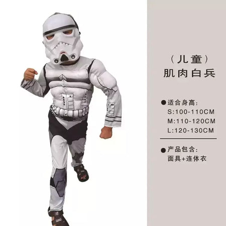 2024 novo traje de guerreiro preto tempestade soldado darth vader anakin skywalker menina guerras rey cosplay festa traje roupas capa máscara