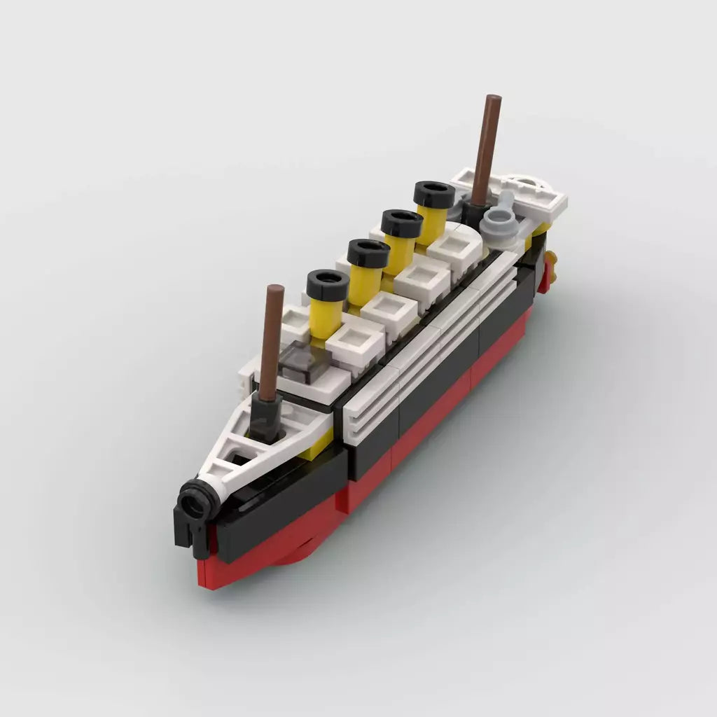 Titanic quebrar em meio rms cruzeiro afundou blocos de construção moc navio barco 3d modelo plástico diy steamboat presentes crianças brinquedos cidade filme