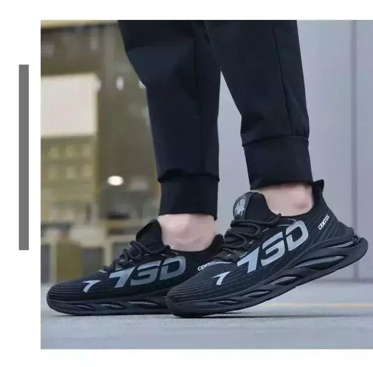 Sapatos esportivos masculinos casuais de malha leve verão respirável legal tênis de corrida moda sola macia confortável antiderrapante tênis masculinos