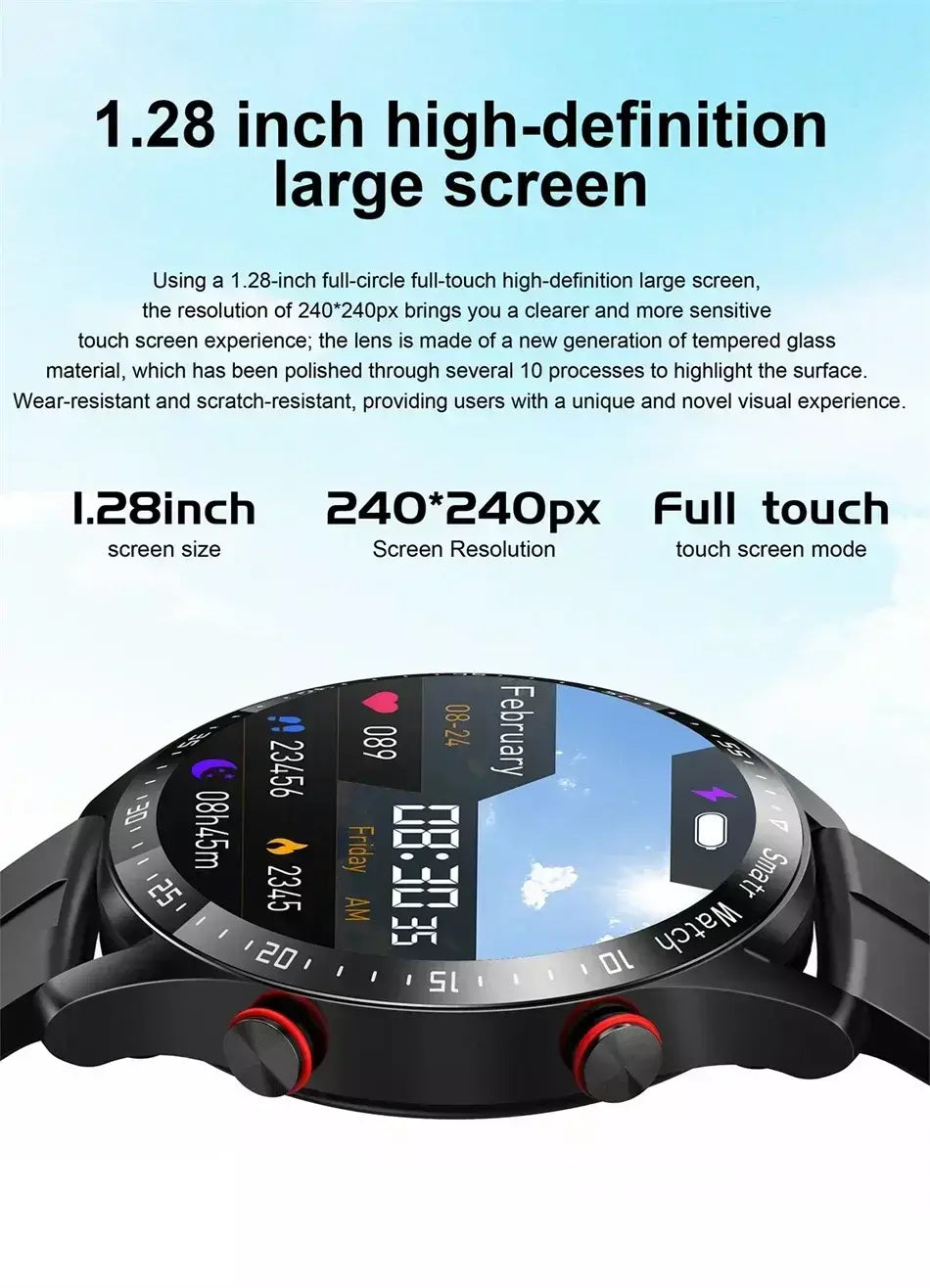Xiaomi ecg + ppg chamada relógio inteligente masculino laser saúde pressão arterial fitnes esportes relógios à prova dwaterproof água smartwatch + caixa