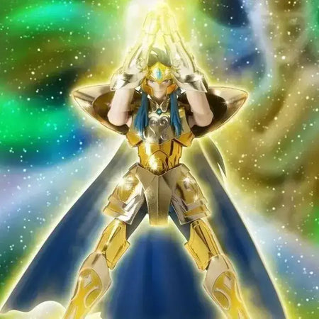 Em estoque cs transcendente saint roupas mito de saint seiya ouro aquário renascimento liga móvel para coleção de presentes