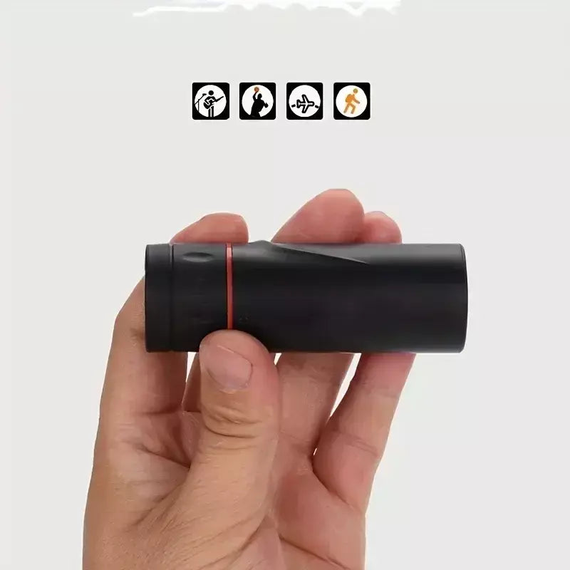 Telescópio monocular hd 2000x25, mini telescópio portátil para celular com suporte para acampamento ao ar livre, caça, observação de pássaros