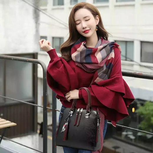 Bolsa de Ombro de Couro Retro para Mulheres, Bolsa Crossbody Messenger, Grande Capacidade, Bolsa Feminina, Designer de Luxo, Alta Qualidade