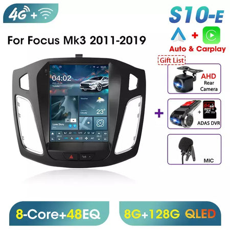 Srnubi 2 din 9.7 "android 13 carplay rádio do carro para ford focus 3 mk 3 2011 2012 - 2019 reprodutor multimídia 2din gps auto estéreo dvd