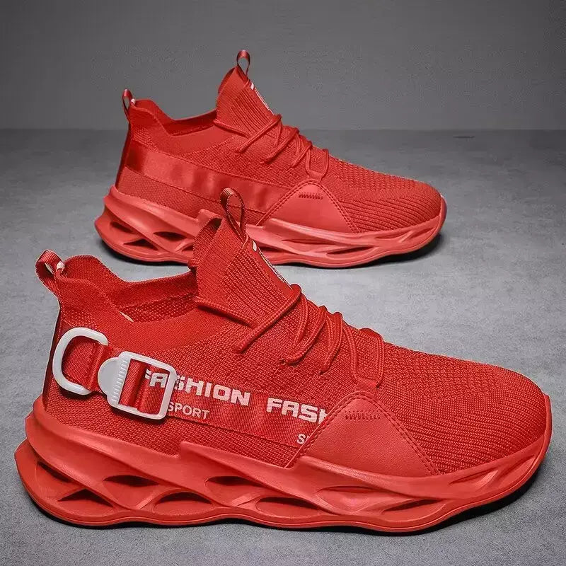 Venda quente moda roxo tênis casuais das mulheres dos homens lâmina tênis de corrida tamanho grande 48 luz respirável sapatos esportivos masculino malha tênis