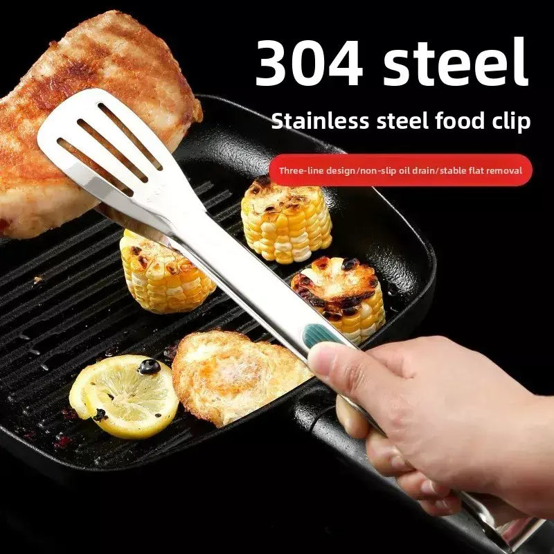 ? 304 pinças de alimentos de aço inoxidável-multipurpose grelhar churrasco cozinha pinças utilitárias para cozinhar, servir carne, legumes