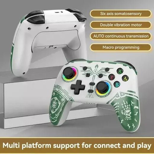 Kingdom Tears – Controlador de gamepad para jogos sem fio Bluetooth para Nintendo Switch OLED/Switch Lite/Steam Melhore seus jogos