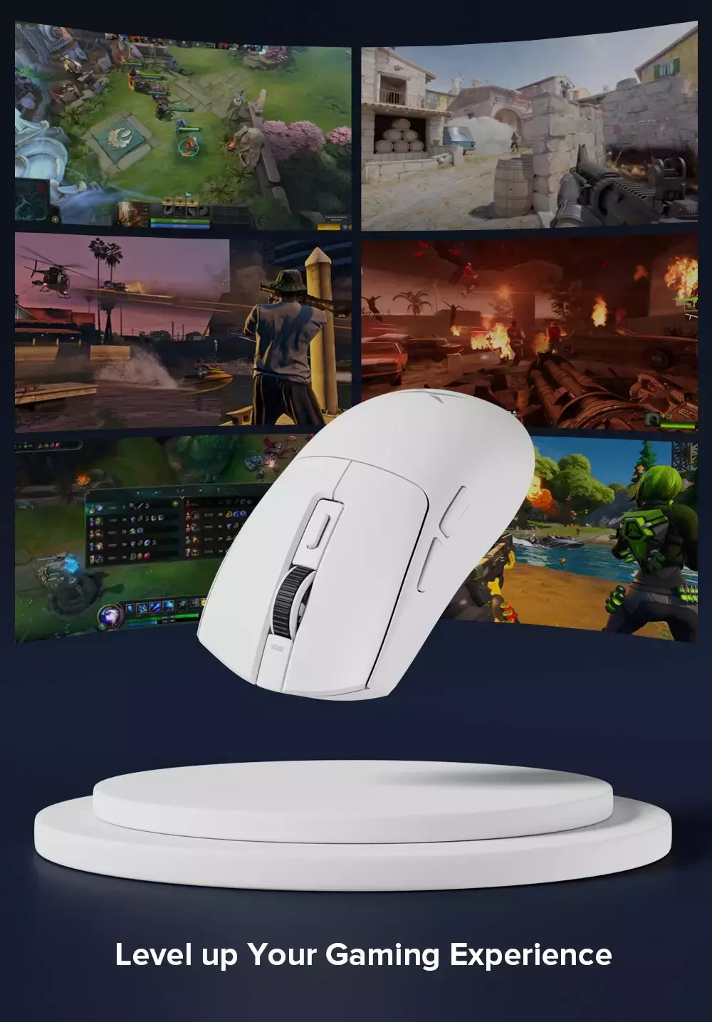 Delux-M600 Mouse sem fio para jogos, Macro Mice recarregável para PC Gamer, leve, conexão de modo duplo, 2.4G, 49g, PMW3325