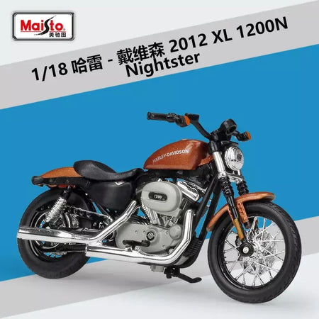 Maisto 1:18 harley davidson sportster ferro 883 liga clássico modelo da motocicleta diecast metal motocicleta modelo crianças brinquedos presente