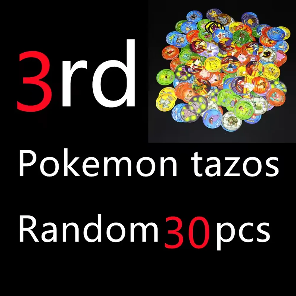 Pokemons Tazos 1/2/3 Geração 30/141/160PCS Pikachu Charizard Rodada Cartão Colecionável Álbum Treinador Pogs Cheetos Chipitaps Tap
