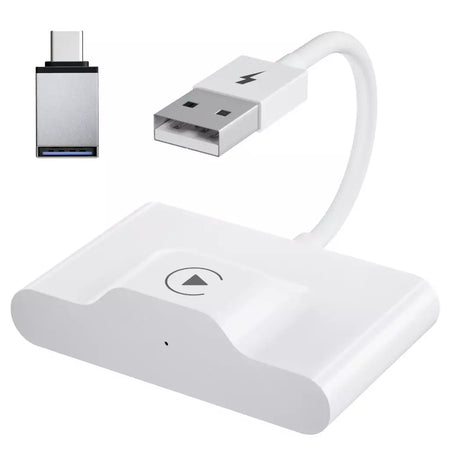 Adaptador sem fio Carplay com Youtube/Netflix/Tiktok, dongle USB Carplay sem fio para Carplay com fio de fábrica para Wireless