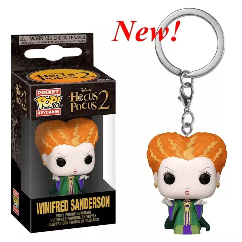 Novos chaveiros funko disney demona princesa bella ariel alice anna elsa bell jack sally ponto figura de ação brinquedos ornamentos