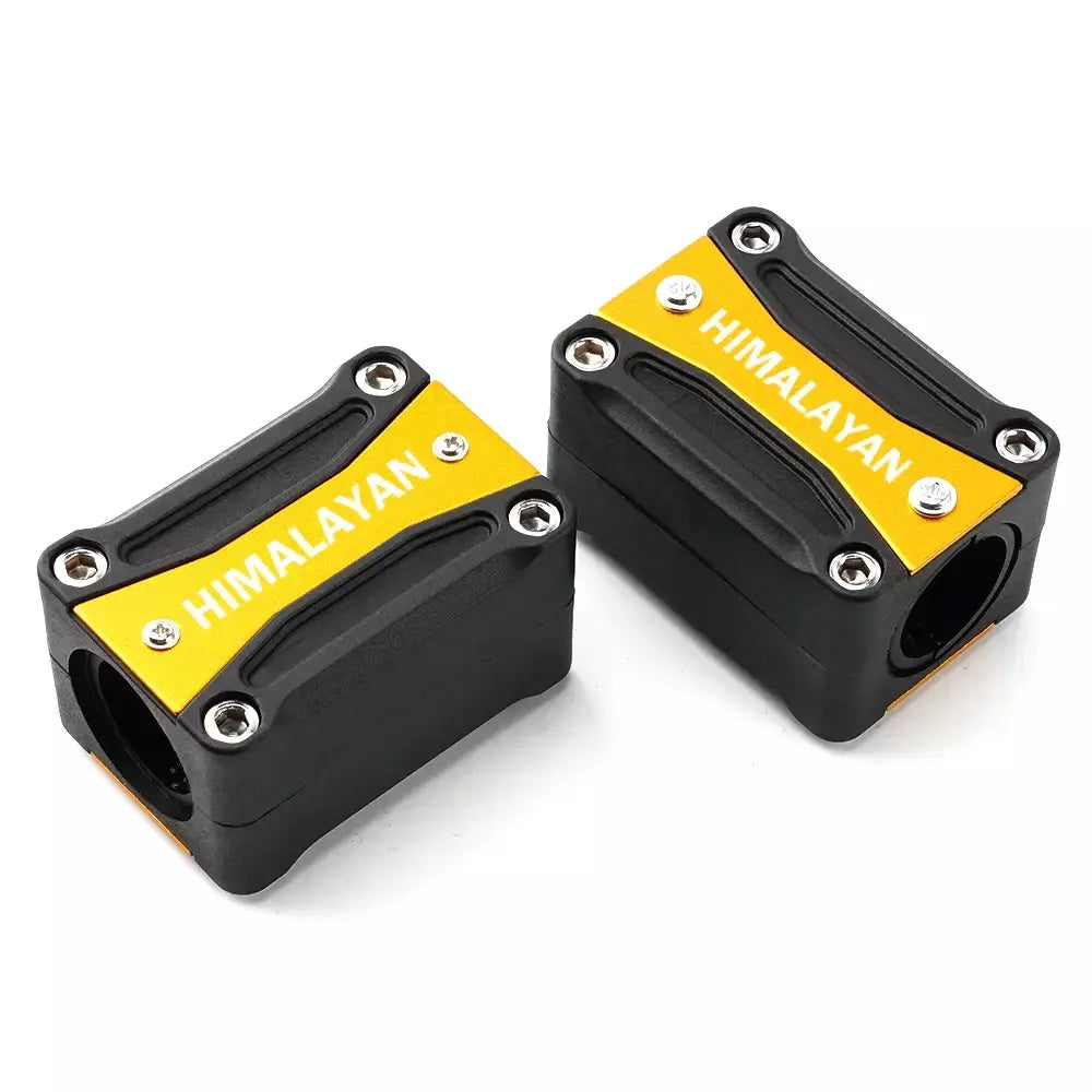 Apto para royal enfield himalayan 400 411 22/25/28mm motocicleta 7 cores barra de acidente do motor proteção pára-choques decorativo guarda bloco