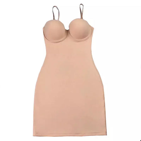 Wechery mulher roupas tubo de estiramento emagrecimento corpo shapewear controle deslizamento coxa comprimento roupa interior branco festa à noite vestidos midi