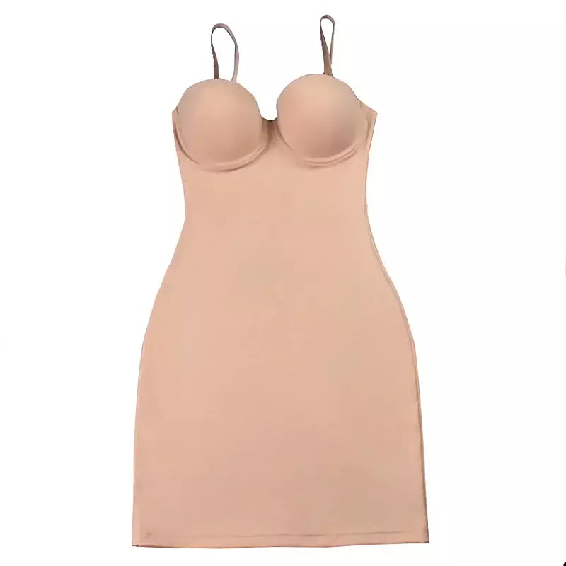 Wechery mulher roupas tubo de estiramento emagrecimento corpo shapewear controle deslizamento coxa comprimento roupa interior branco festa à noite vestidos midi