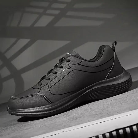 Novos homens tênis de corrida inverno quente masculino tênis antiderrapante respirável sapatos de caminhada rendas até sapatos casuais macios leves