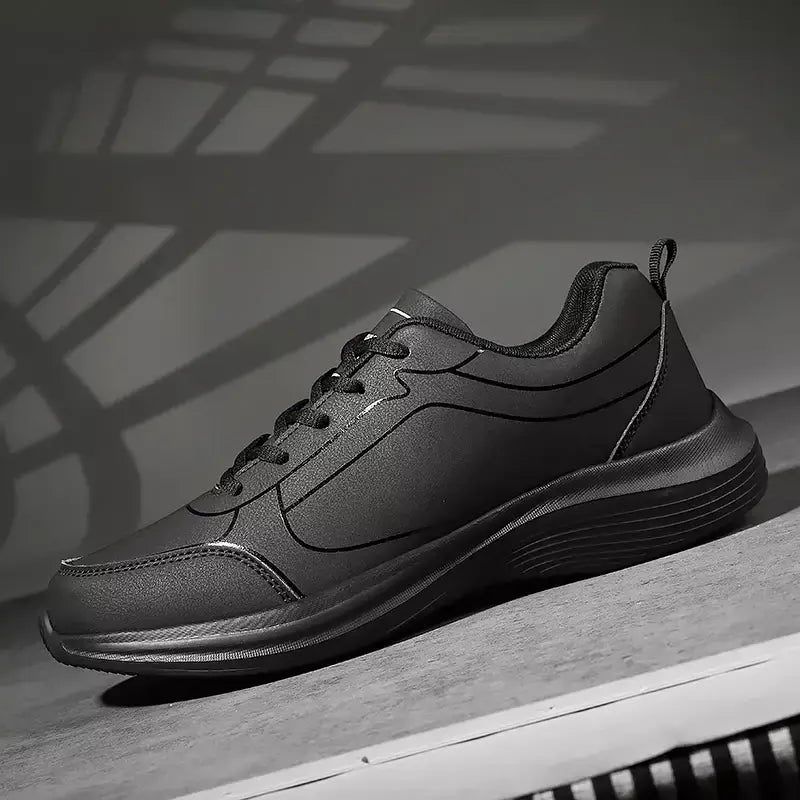 Novos homens tênis de corrida inverno quente masculino tênis antiderrapante respirável sapatos de caminhada rendas até sapatos casuais macios leves
