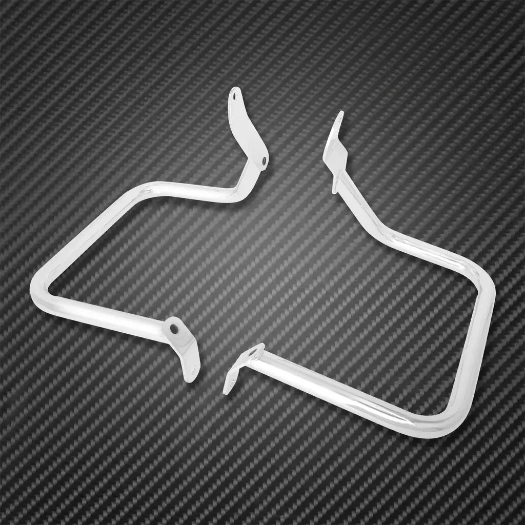 Protetor cromado para alforje traseiro de motocicleta, barra de colisão para harley softail Heritage Classic Springer FLST FXSTB padrão FXSTS