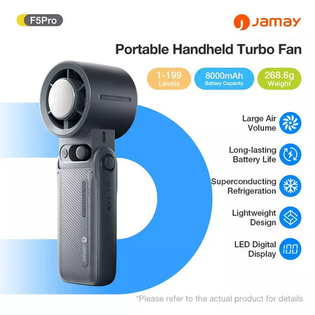 Novo ventilador portátil ao ar livre vento forte 199 engrenagem velocidade do vento led display digital turbo ajustável portátil portátil 8000mah