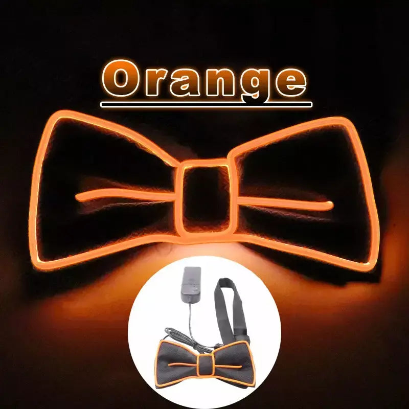 Suspensórios de led iluminados masculinos, gravata borboleta unissex, calças elásticas ajustáveis, suspensório iluminado com led para festival de música, festa de fantasia