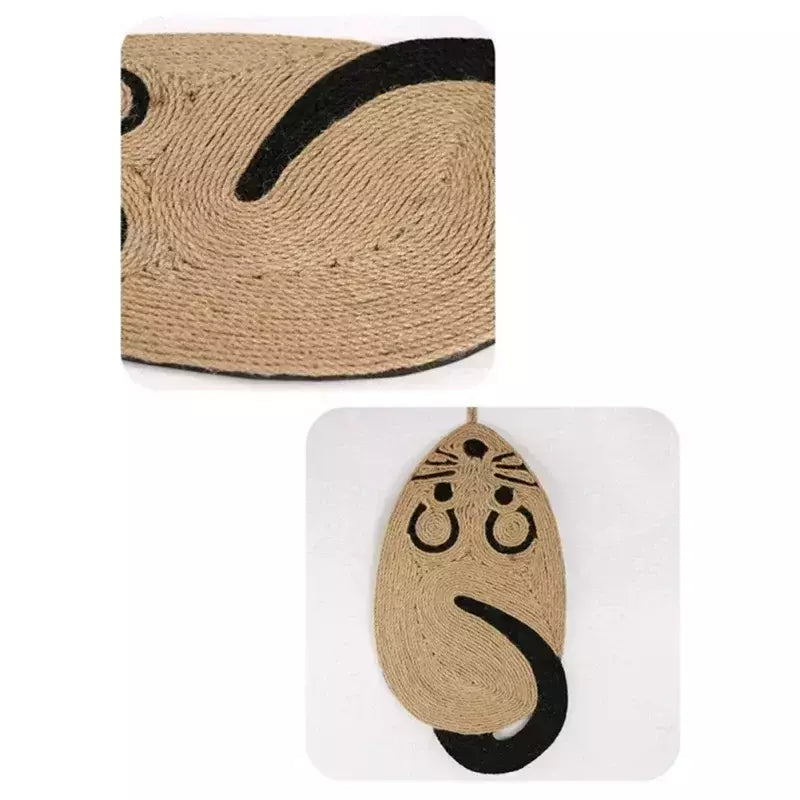 Gato scratcher sisal esteira placa raspador de gato para afiar unhas gatos árvore ratos forma gato arranhando produtos para animais de estimação brinquedos do gato
