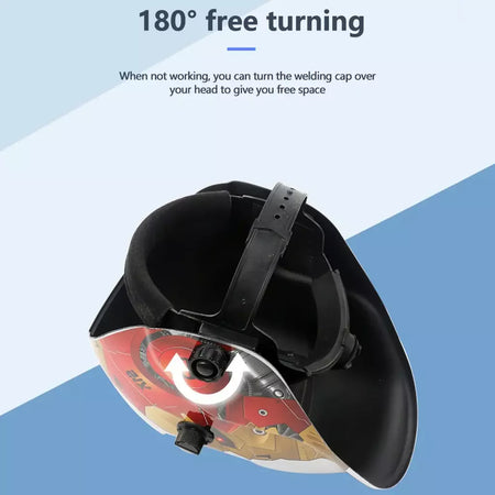 Airj capacete de soldagem escurecimento automático máscara de soldagem para tig mig arco soldador máquina grande vista cor verdadeira DIN9-13 93*42mm visão