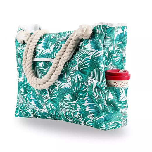 Bolsa casual listrada para mulheres, bolsa de ombro de grande capacidade, sacola de compras diárias, bolsa de praia para viagem escolar