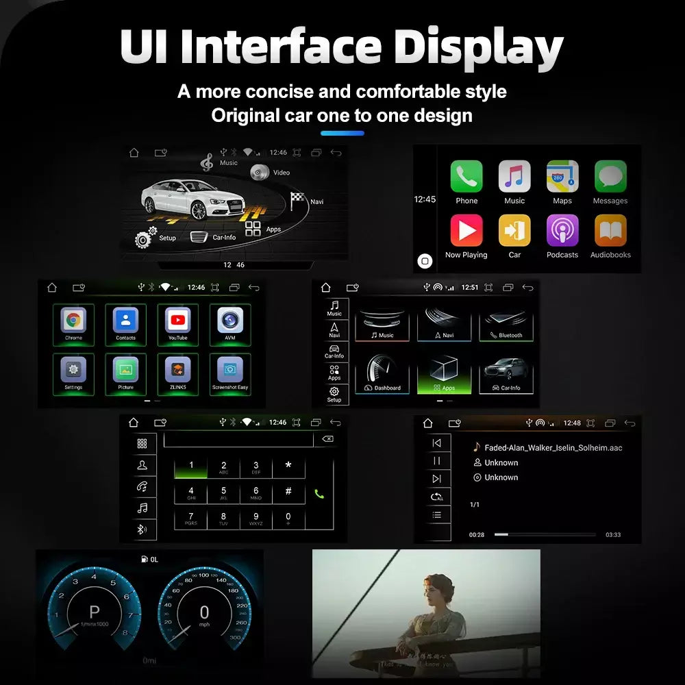 8 núcleos android 13 sistema multimídia estéreo do carro para audi a6 c7 a7 2012-2018 wifi 4g 8 + 128gb ram carplay ips tela de toque gps navi