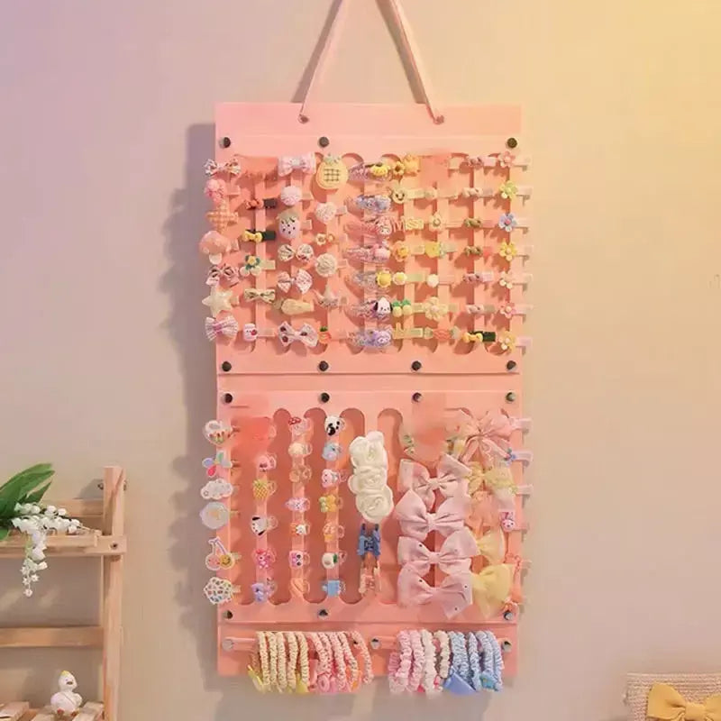 Acessórios para o cabelo pendurado organizador de armazenamento decoração de parede arcos de cabelo armazenamento grampos de cabelo corda óculos organização armazenamento