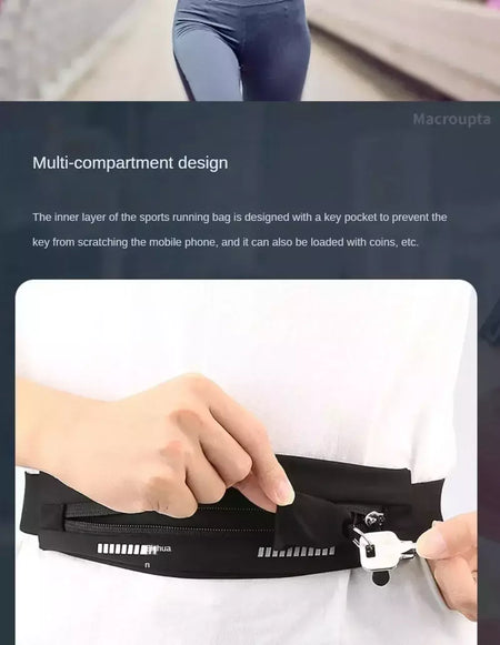 Cintura impermeável e sacos de corrida para mulheres, suporte do dinheiro, suporte do telefone, corrida, treinamento, cinto chave, acessórios de bicicleta, bolsas, esportes, fitness
