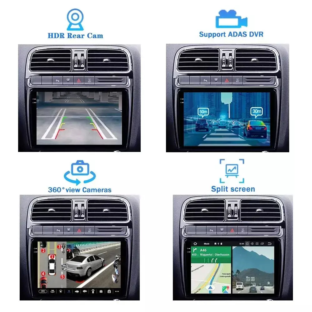 Rádio do carro carplay android 15 para ford fiesta mk 6 para ford fiesta mk 7 2008 - 2019 reprodutor de vídeo multimídia tela sensível ao toque gps automático
