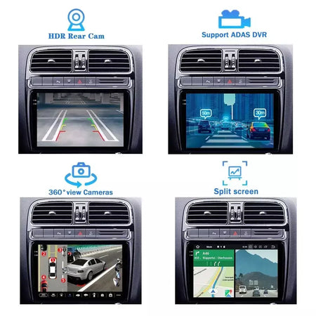 Rádio do carro carplay android 15 para ford fiesta mk 6 para ford fiesta mk 7 2008 - 2019 reprodutor de vídeo multimídia tela sensível ao toque gps automático