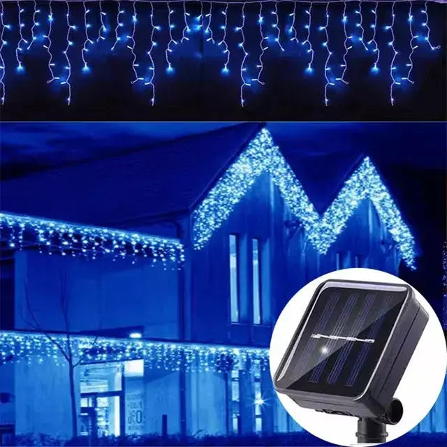 Led solar luz da corda ao ar livre jardim luzes de fadas led cintilação lâmpada à prova dwaterproof água para decoração festa natal 3.5m guirlandas jardim