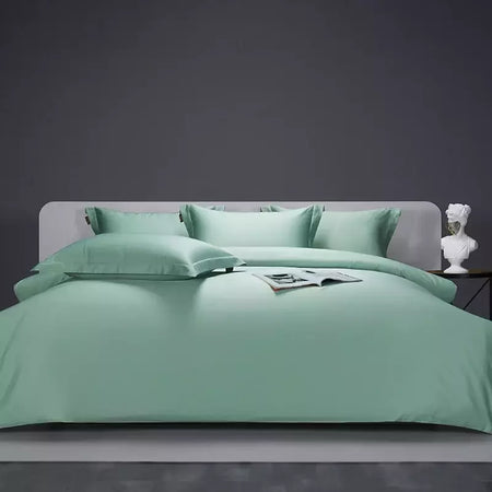 Twin único duplo rainha rei conjunto de cama cor sólida 1000tc algodão egípcio conjunto capa edredão folha lençol fronhas