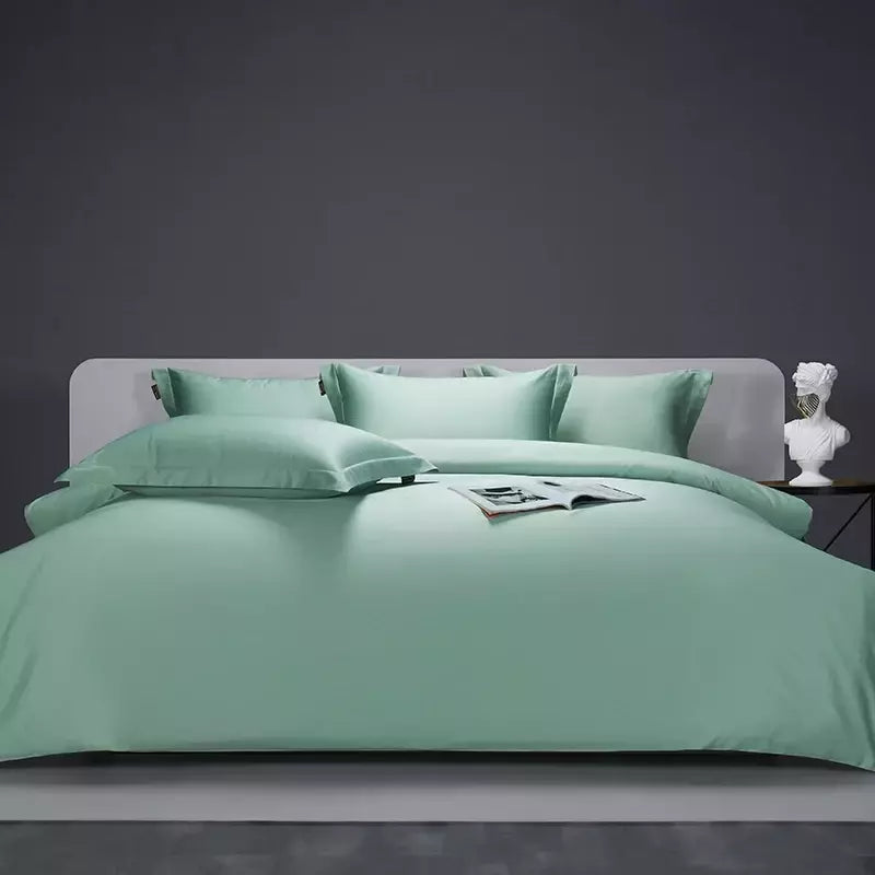 Twin único duplo rainha rei conjunto de cama cor sólida 1000tc algodão egípcio conjunto capa edredão folha lençol fronhas