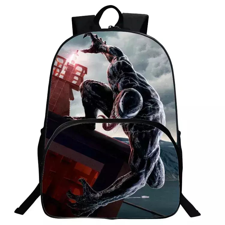 Marvel Legends Venom Mochilas para crianças, Super Heroes School Bag para meninos, Mochila de jardim de infância para crianças, Cartoon Laptop Bags for Men