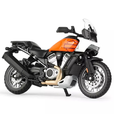 Maisto 1:18 Harley Davidson 2021 Pan America 1250 Veículos fundidos colecionáveis Hobbies Modelo de motocicleta Brinquedos