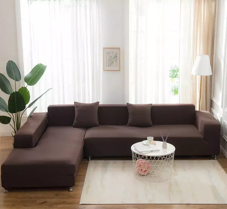 Capas de Sofá Elásticas Monocromáticas para Sala, Espessamento Slipcovers de Canto Seccional, Capa de Sofá, Forma L, Precisa comprar 2Pcs Cover