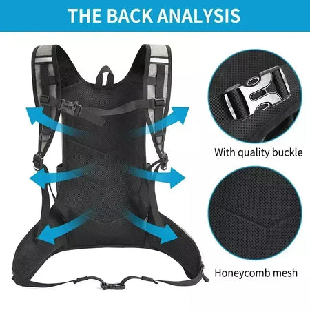 Caminhadas mochila impermeável poliéster resistente ao desgaste das mulheres dos homens trekking mochila em camadas saco de armazenamento esporte para exercício fitness